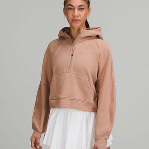 Lululemon Scuba Oversized Half-Zip Hoodie in Pink Clay Size M/L